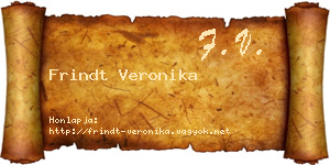 Frindt Veronika névjegykártya